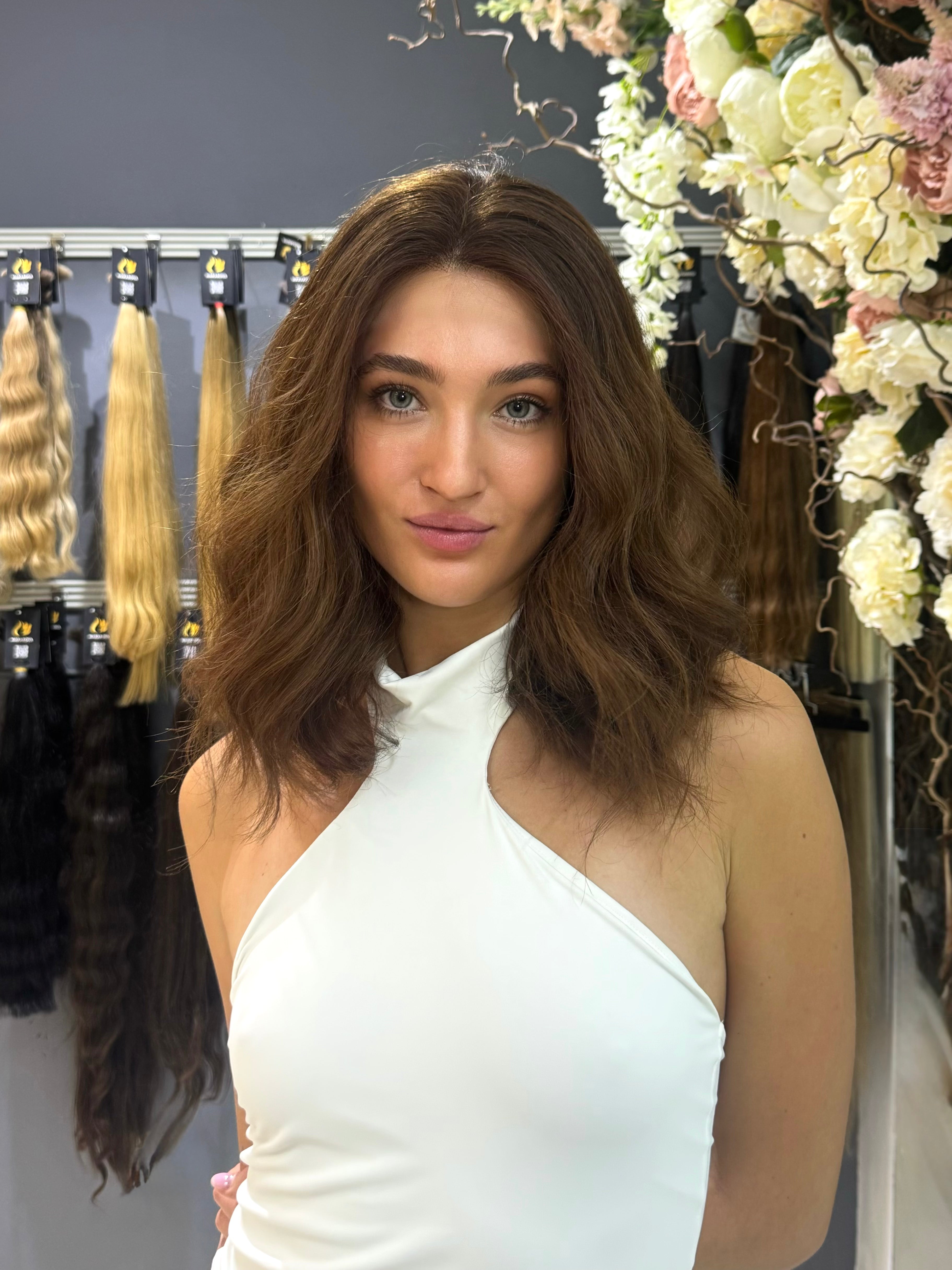 Peluca - 100% Cabello Eslavo Natural