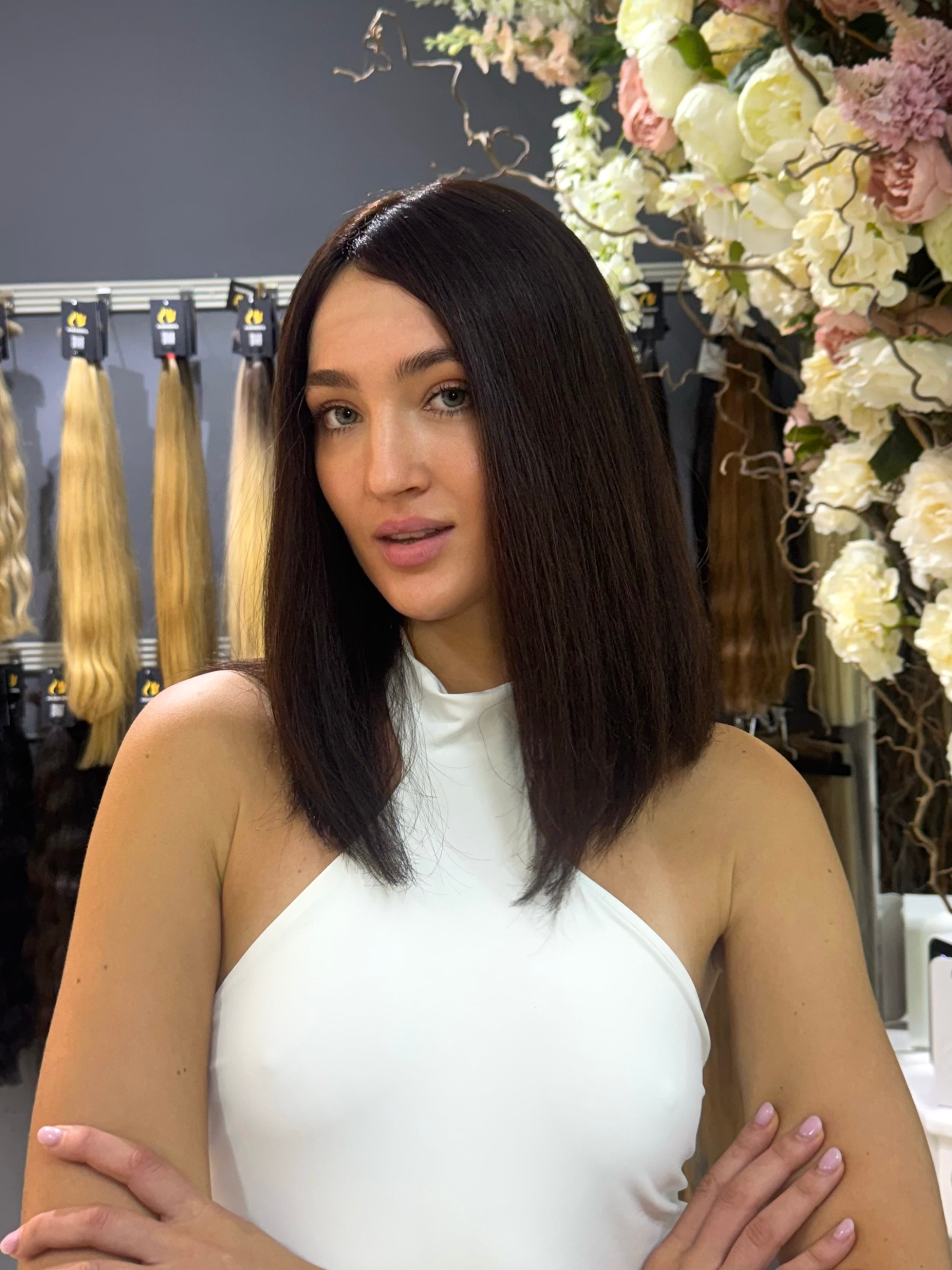 Peluca - 100% Cabello Eslavo Natural