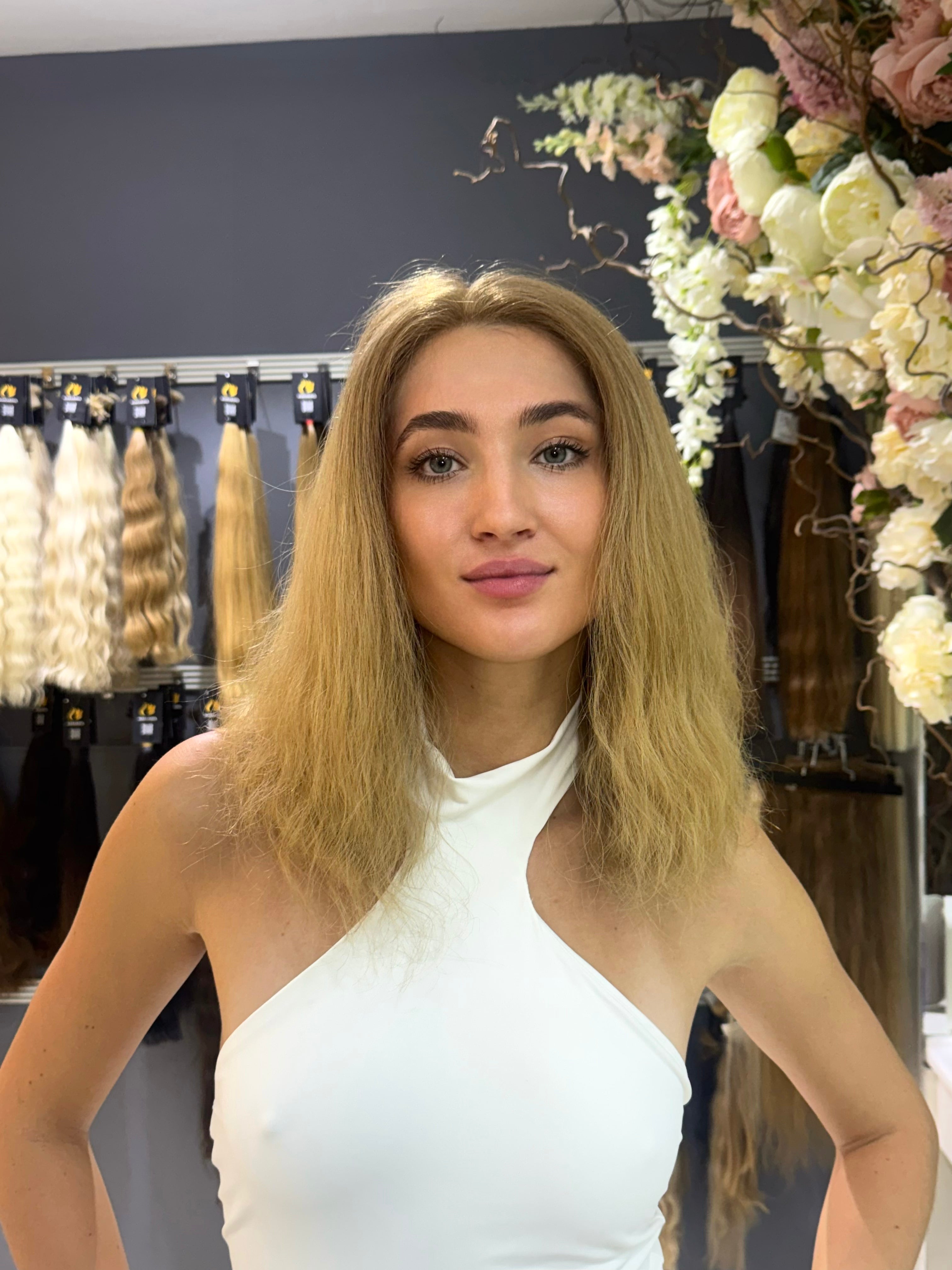 Peluca - 100% Cabello Eslavo Natural