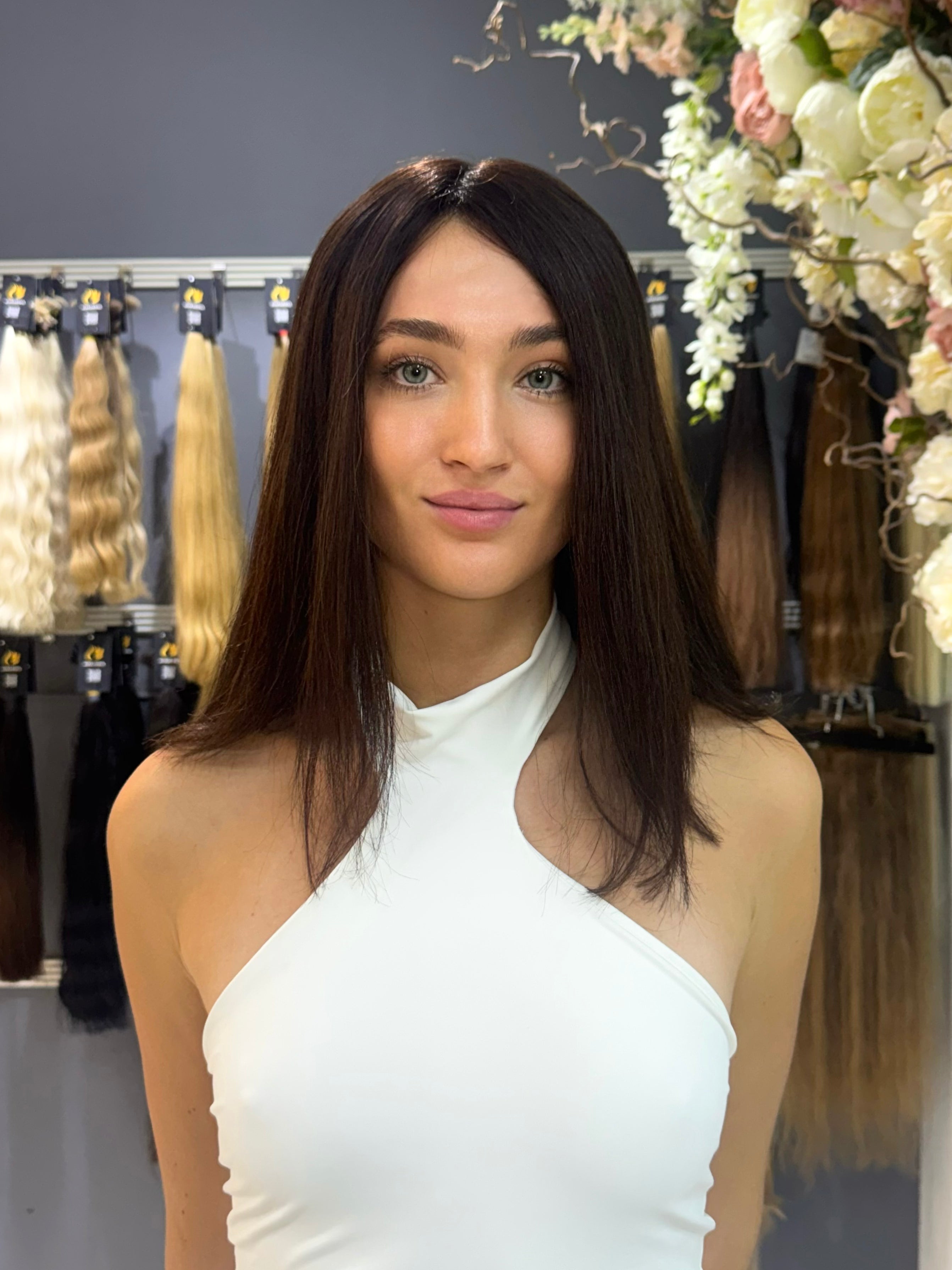 Peluca - 100% Cabello Eslavo Natural