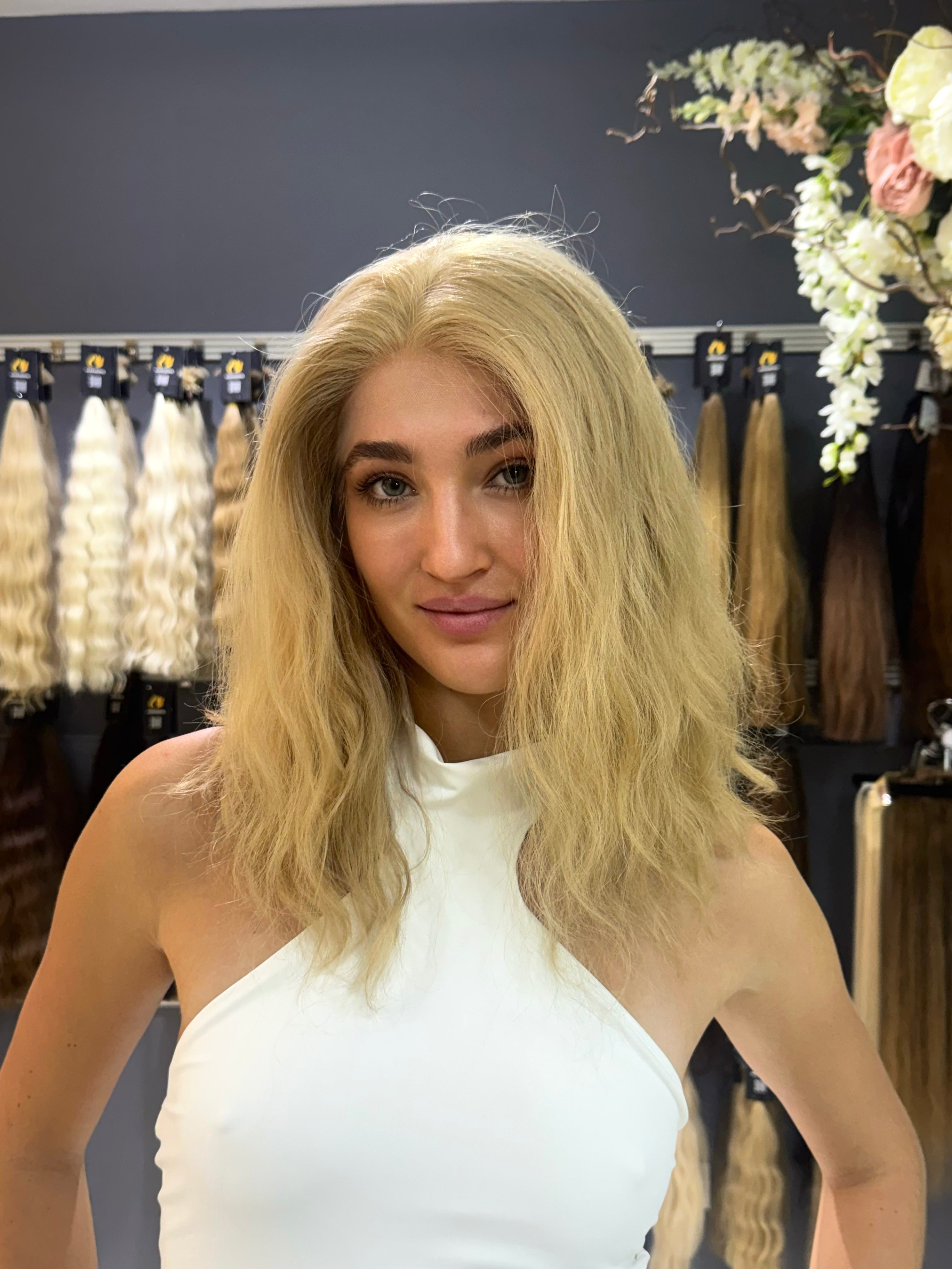Peluca - 100% Cabello Eslavo Natural